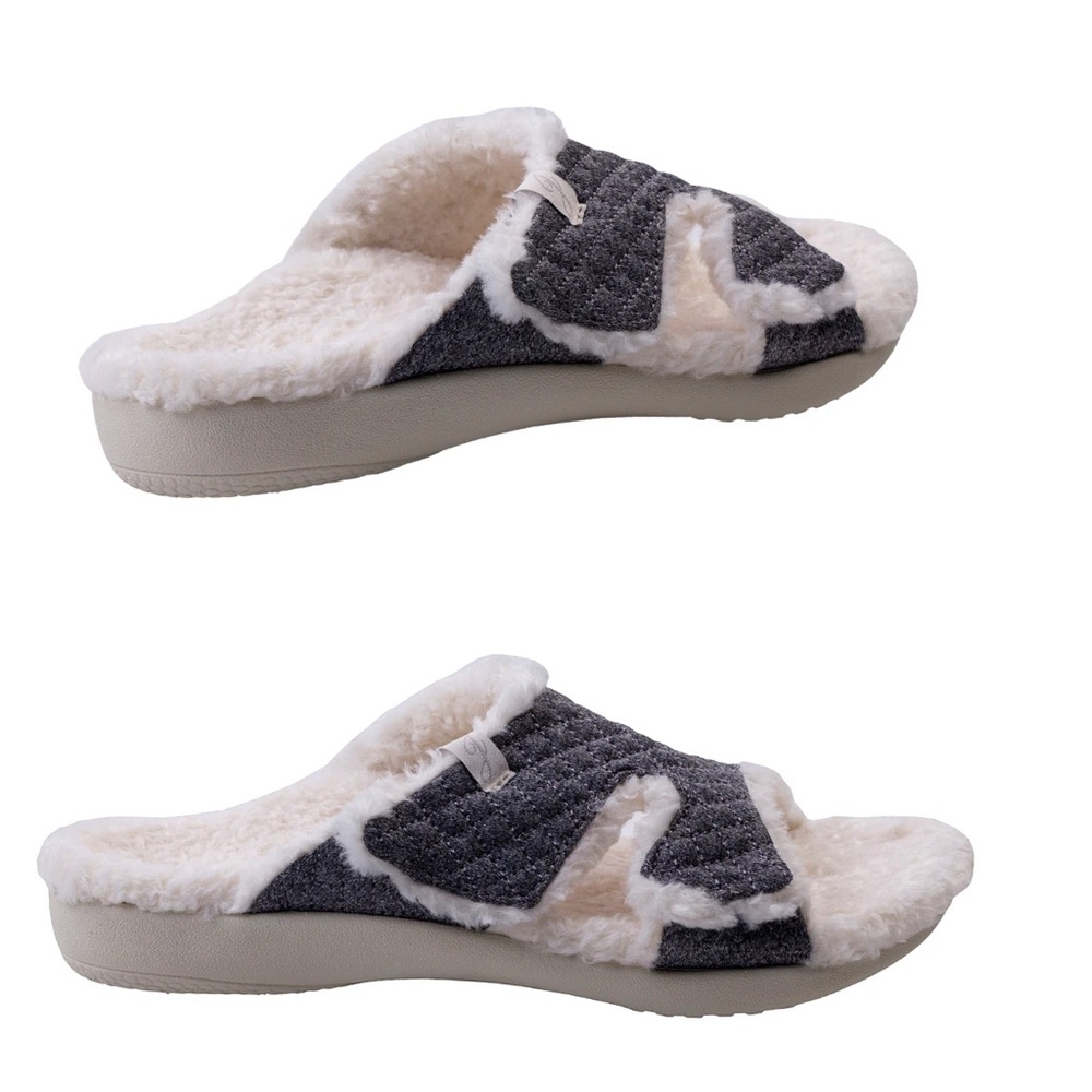 Spenco Women's Janie Slipper  Heathered Grey casual comfy winter spring fall
